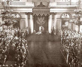 Торжественное открытие Государственной Думы и Государственного совета. Зимний дворец.<BR> 27 апреля 1906.<BR> Фотограф К. Е. фон Ганн